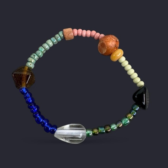 Boho Mixed Bead Bracelet Stack - 4pcs - Picture 7 of 7